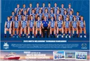 North Melbourne kangaroos aflw football team poster,BARGAIN,4