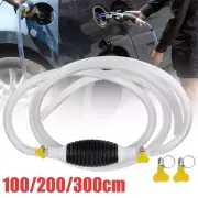 Manual Water Oil Liquid Syphon Petrol Fuel Hose Transfer Pump Hand Siphon
