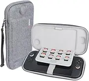 RLSOCO Slim Case for Nintendo Switch 2, Switch 2 Travel Hard Shell Carrying Case with Screen Padding, Holds Switch 2 Games x 8, Drop Protection, Dust- and Water-Resistant - Grey (Cover Only)
