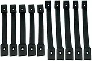 Homoyoyo 10pcs Subwoofer Handles Indoor Speaker Pull Handle Set Black Sturdy for Speaker Subwoofer
