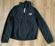 Women's New Balance Size M Light Weight 1/4 zip jacket Black NEW