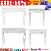Hallway White Drawer Side Console Table Storage Side Makeup Vanity Dressing Desk