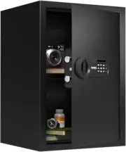 RPNB 1.8 Cubic Ft Deluxe Safe and Lock Box,Money Box,Digital Keypad Safe Box,Ste