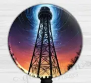 Nicola Tesla Wardenclyffe Tower Retractable Badge Holder Teacher Badge Reel 6619