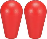 Ellipse Oval Joystick Head Rocker Ball Top Handle Arcade Game DIY Parts Replacement Red 2Pcs
