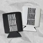 Funny Beer Can Cooler, Drink Drank Drunk, Funny Coolie Drink Accessory for Party