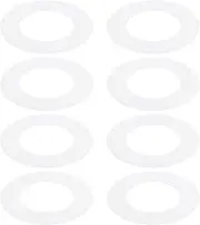 uxcell Goof Rings for 4 Inch Recessed Can Lighting Down Light, 8 Pcs Metal Goof Trim Rings Cover, Outer Diameter 6.77-inch, Inner Diameter 4.25-inch, Matte Finish White, Flush Mount