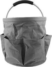 Kisangel Outdoor Picnic Basket Garden Tool Holder Husky Tool Bag Gardening Bag Drill Bag Handbag Garden Tool Pouch Leaf Bag Garden Organizer Storage Carrier Tool Storage Kit Oxford Cloth