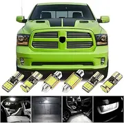 BMT xms LED Interior Light Kit Replacement for DODGE Ram 1500 2500 3500 1994-2002, 6000K Cool White LED Light Bulbs (LED interior light kit 1994-2002)