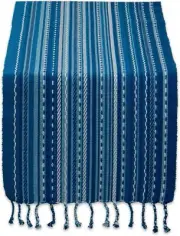 DII Southwest Collection Tabletop, Table Runner, 14x72, Blue