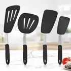 Resistant Silicone Pancake Flipper Turner Set Spatulas Cookware Cooking Utensil