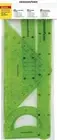 Eberhard Faber 570005 Geometry 2 rulers 15 cm 30 cm, Protractor and Set Square A