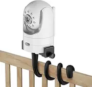A2C Baby Monitor Mount Flexible Universal Baby Camera Mount Compatible with Infant Optics DXR 8 DXR-8 Pro, VTech, ANMEATE, Most Baby Monitors Holder Stand for Crib, Cot, Shelves, Furniture