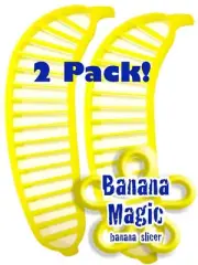 2 Pack Banana Slicer Cutting Utensil Kitchen Tool for Oatmeal Yogurt Cereal