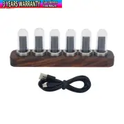 D'ESIGN IPS RGB LED Music Spectrum Pseudo Glow Tube Rhythm Light Alarm Clock