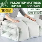Bamboo Pillowtop Mattress Topper Bed Matress Protector King Queen Double Single