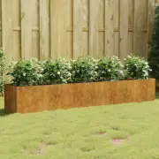 Large Garden Bed 200 x 40 x 40 cm Planter Pot Box Raised Container Corten Steel