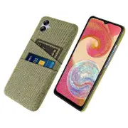 For Samsung Galaxy A04e 4G Cloth Texture Phone Back Case Cellphone Cover with 2 Card Slots