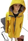 Pendleton Rain Jacket Womens Full Zip Plaid Lining Coat Hooded(GOLDENROD,XL)NWT