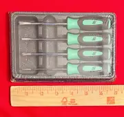 Snap On Tools Mini tip Green Screwdriver Soft Grip Brand New