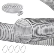 100mm x 15m Dust Collection Hose Thickened PVC Flexible Clear Hose