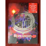 B'Z BZ LIVE GYM 2019 WHOLE LOTTA NEW LOVE 日版DVD OR 藍光BLU-RAY