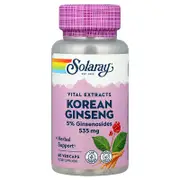 Solaray, Vital Extracts, Korean Ginseng, 535 mg, 60 Vegcaps