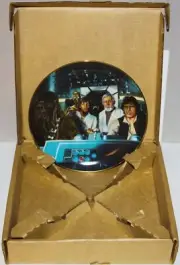 Star Wars A New Hope Crew in Cockpit Ltd Numbered China Plate 1986 BOXED NO COA