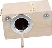 FONDOTIN Bird Incubator Nesting Box for Parakeets Parrots Natural Wood Breeding House with Entrance for Protection Easy Clean Design for Comfortable Bird Habitat