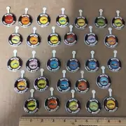 Original Vtg Hot Wheels Redline BUTTON BADGE Lot 29 NM-MT Snake Mongoose Camaro