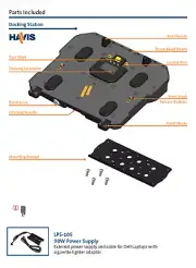 1x New Havis DS-DELL-401-3 Adv Port Replication 3 High-Gain Antenna Dock Station