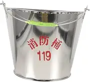 Veemoon Fire Estintheger Home Fire Extinguisher for Car Emergency Sand Bucket Fire Extingisher Fire Extinguisher for Boat Automotive Fire Extinguisher Stainless Steel Semicircle