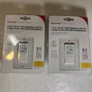 2 HONEYWELL HOME RPLS740B1008/U 120V 7-DAY PROGRAMMABLE IN/OUTDOOR SWITCH TIMER