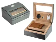 Quality 50+ Count Cigar Humidor Box Cabinet Mahogany Humidifier Hygrometer 16.