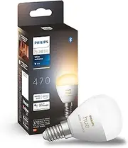 Philips Hue White, E27 LED Smart Bulb, 806 Lumens, Bluetooth Compatible, Compatible with Alexa, 2 Pack