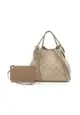 二奢 Pre-loved Louis Vuitton Hina PM Mahina Galle Handbag leather Gray beige 2WAY