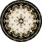 36" Round Marble Coffee Console Table Top Mother of Pearl Mosaic Heritage Art