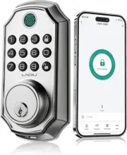 LNDU Smart Fingerprint Door Lock App Keyless Door Lock Keypad Deadbolt Lock D280