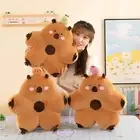 Plush Capybara Cushion Comfortable Chair Cushion Waist Pillow Long Sitting