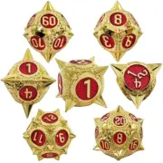 7pcs/set D&D Dice Set Metal Dice Dungeons & Dragons Game Accessories Popular B9