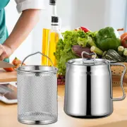 Deep Frying Pot Milk Warmer Oil Storage Pot for Fried Chicken Cooking Chips