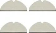 Replacement Microfiber Mop Cloth Pad Kit Compatible With Roborock E Series, S5, S6, Q5, Q7 And Q8 Max Vacuum Robots 4 Pcs Refill Kit