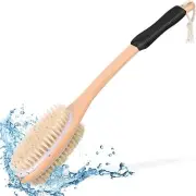 KIPRITII Ergonomically Back Scrubber for Shower Double-Sided Brush Long Handle