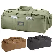 Tactical Canvas Duffle Bag & Backpack, Israeli IDF Mossad Double Strap Knapsack