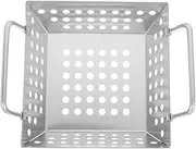 iplusmile Grilling Basket Multi Function Bbq Grill Accessory for Outdoor Cooking Portable and Lightweight for Barbecues and Family Gatherings