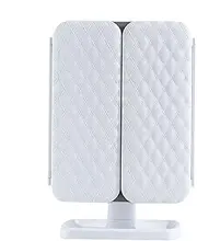 Nuytghr Trifold Cosmetic Mirrors, 180 Rotation Mirrors, Desk Makeup Mirrors, Makeup Mirrors with Lights, Table Vanity Mirrors, Trifold Makeup, LED Vanity, Smart Table Mirrors
