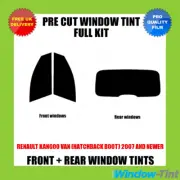For Renault Kangoo Van (Hatch boot) 2007+ Full Pre Cut Window Tint Kit Film