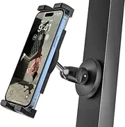 Gym Magnetic Phone Holder [Strong Magnet] Golf Cart Phone Mount for Gym [360° Rotatable] Four Corners Fixed Anti-Shake Big Phone Friendly, for iPhone 15 14 13 12 Pro Max, Samsung Galaxy All Smartphone