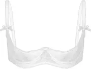 [GRRKDFQ] Women'S Erotic Apparel Hollow Lace Bra Open Bra