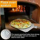 Perforated Pizza Peel 22.2×9.4 Inch Rectangular Pizza Turning Peel with toxab